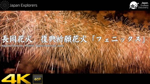 動画で国内旅行　新潟県　長岡花火　復興祈願花火「フェニックス」　Nagaoka Fireworks Phoenix