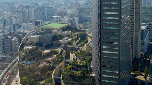 なんばパークスの絶景写真