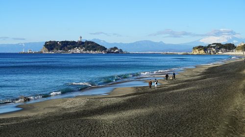 七里ヶ浜の絶景写真