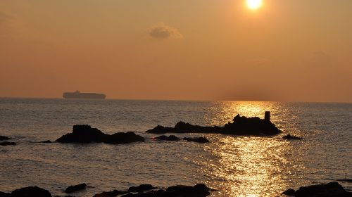 明鐘岬の絶景写真