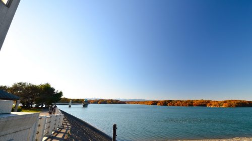 山口貯水池の絶景写真