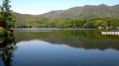 曽原湖の絶景写真
