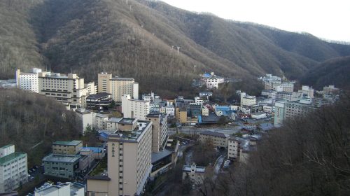 登別温泉の絶景写真