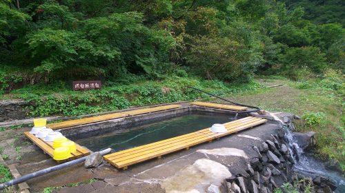 阿曽原温泉の絶景写真