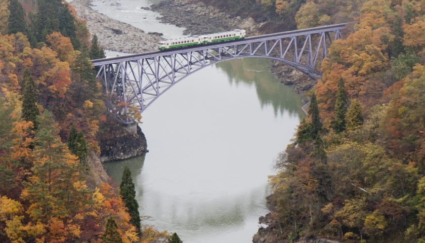 福島県の絶景スポット「第一只見川橋梁ビューポイント」