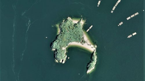 絵の島の絶景写真