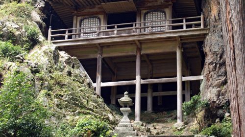 不動院岩屋堂の絶景写真