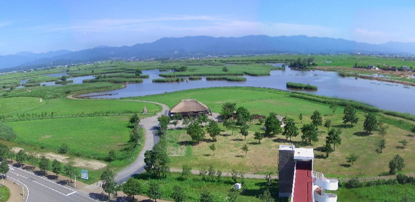 新潟県の絶景スポット「ビュー福島潟」