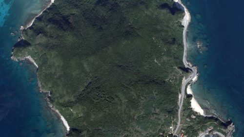 慶留間島の絶景写真