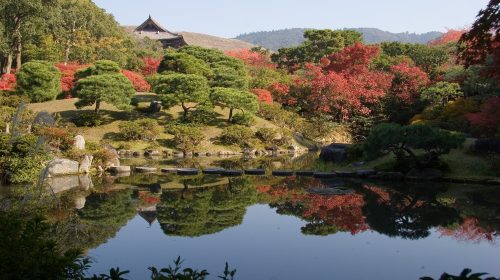 依水園の絶景写真
