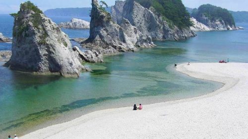 浄土ヶ浜の絶景写真