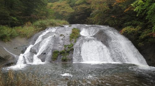 釜淵の滝の絶景写真