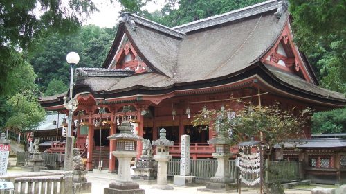 吉備津神社の絶景写真