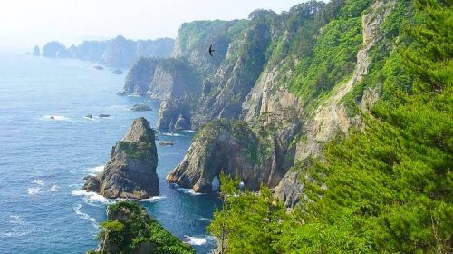 北山崎の絶景写真