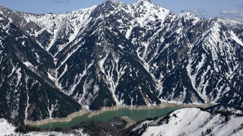 針ノ木岳の絶景写真