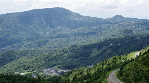 万座温泉の絶景写真
