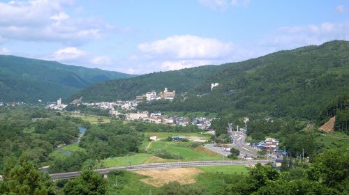 鳴子温泉の絶景写真