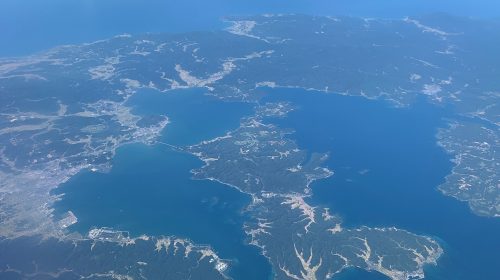 七尾湾の絶景写真