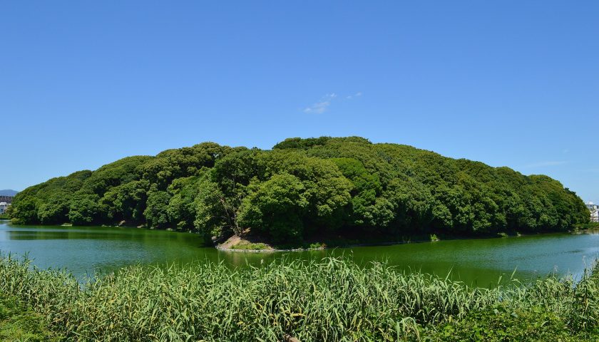 大阪府の絶景スポット「岡ミサンザイ古墳」