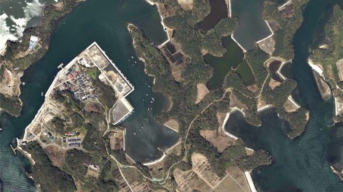 寒風沢島の絶景写真