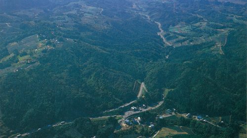 小夜の中山の絶景写真