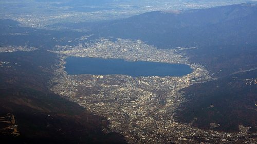 諏訪湖の絶景写真