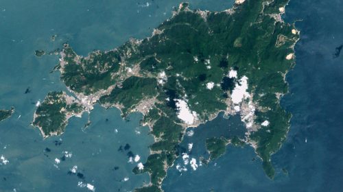 小豆島 エンジェルロードの絶景写真