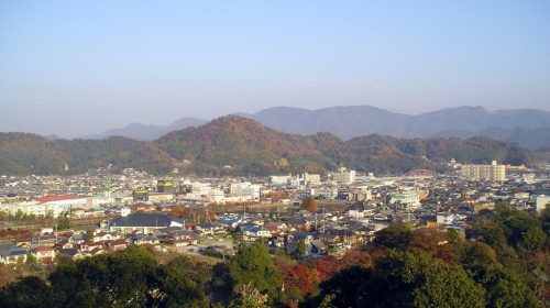 佐和山城の絶景写真