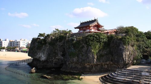 波上宮の絶景写真