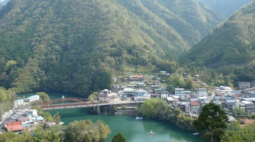 十津川温泉の絶景写真