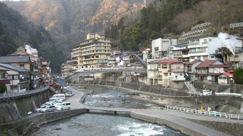 杖立温泉の絶景写真