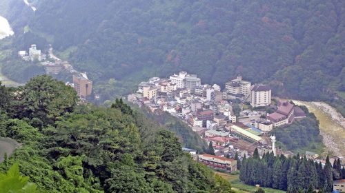 宇奈月温泉の絶景写真