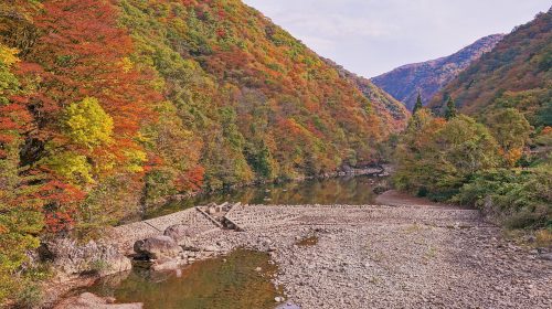 抱返り渓谷の絶景写真