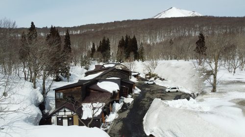谷地温泉の絶景写真