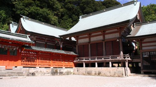柞原八幡宮の絶景写真