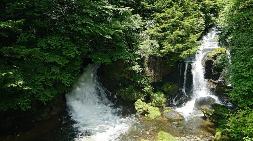 竜頭の滝の絶景写真
