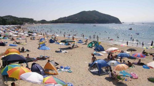 御座白浜海水浴場の絶景写真