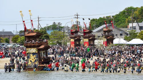 亀崎潮干祭の絶景写真