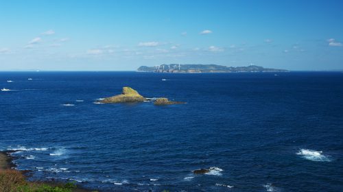 的山大島の絶景写真