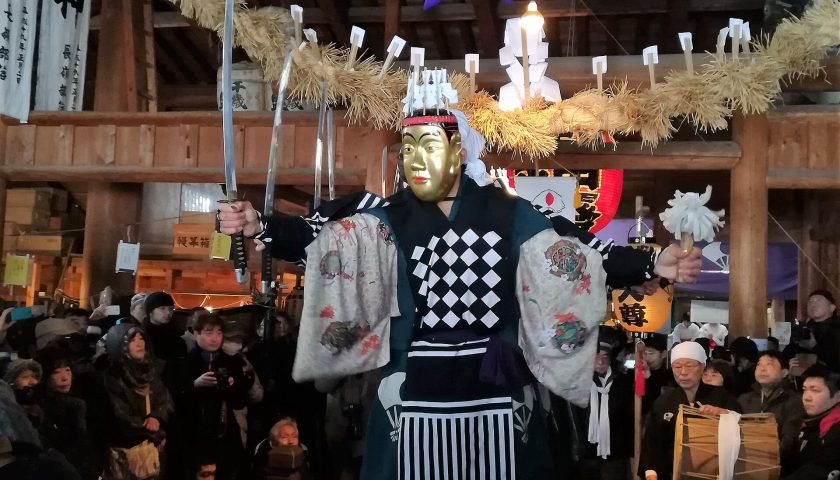 秋田県の絶景スポット「大日堂舞楽」