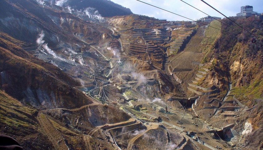 神奈川県の絶景スポット「大涌谷」