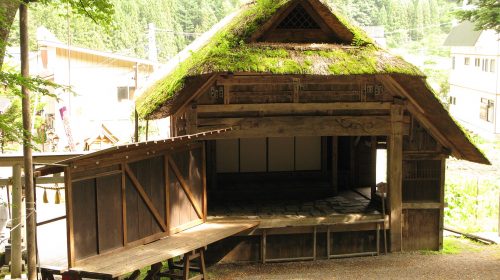 桧枝岐の舞台の絶景写真