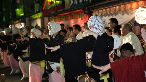 毛馬内の盆踊の絶景写真