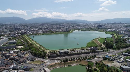 狭山池の絶景写真