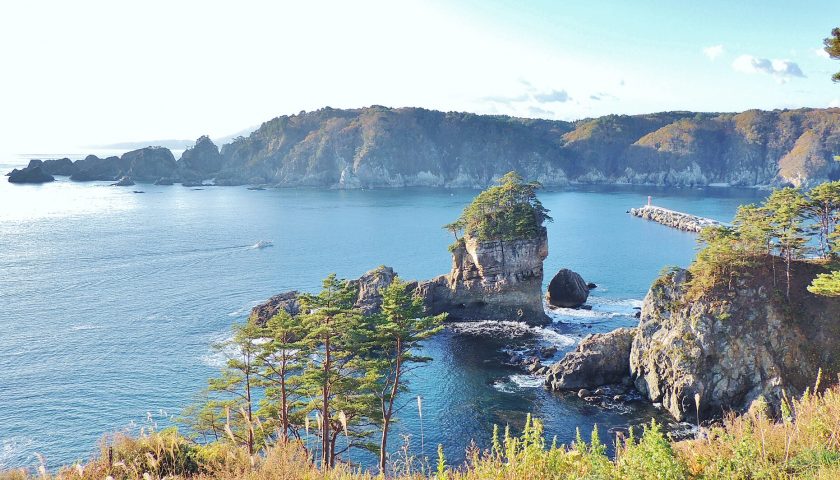 岩手県の絶景スポット「三王岩」