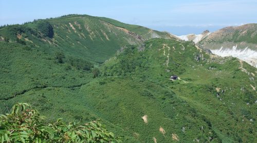 秋田焼山の絶景写真