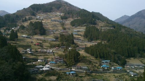 落合集落の絶景写真