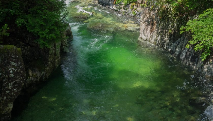 長野県の絶景スポット「阿寺渓谷」