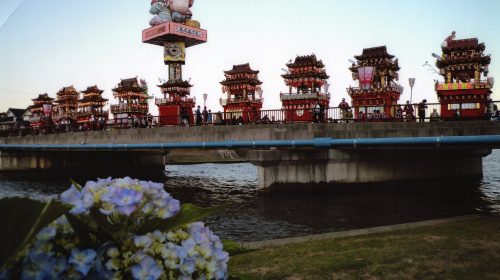 飯田町燈籠山祭りの絶景写真